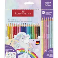 Faber-Castell: 24-dielny set farebných ceruziek GRIP so 6 pastelovými farbami