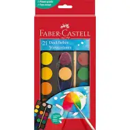 Faber-Castell: Akvarel 21-dielny set s 30 mm kruhmi