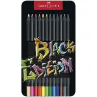 Faber-Castell: Black Edition 12 dielny set farebných ceruziek v kovovej krabičke