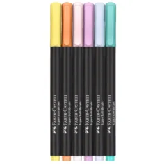 Faber-Castell: Black Edition pastelové farby 6-dielny set farebných fixiek obrázok 2