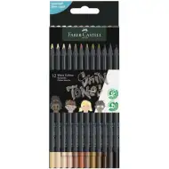 Faber-Castell: Black Edition Skin Tone 12-dielna súprava farebných ceruziek telovej farby