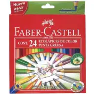 Faber-Castell: ECO trojhranné farebné ceruzky 24 ks