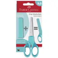 Faber-Castell: Grip školské nožnice v tyrkysovej farbe s chráničom čepele
