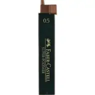  Faber-Castell: Ironová tuha do ceruziek 12 ks, 0,5 mm, 2B 