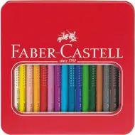 Faber-Castell: Jumbo Grip set farebných ceruziek v kovovej krabičke 16 ks