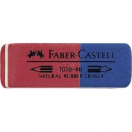 Faber-Castell: Kaučuk guma ku červenej/modrej ceruzke a peru