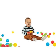 Farebná lopta v sieti 60ks - D-Toys obrázok 2