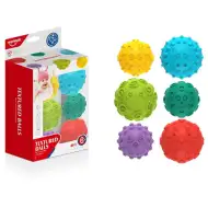 Farebná mäkká lopta na rozvoj zručností 6 dielny set