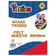 Farebné filcové hárky 20x30cm 10 dielny set