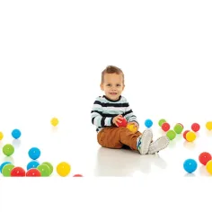 Farebné lopty v sieťke 100 ks - D-Toys obrázok 2