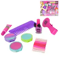 Fashion Girl: Veľký mejkap set s kriedou na vlasy, leskom na pery a príslušenstvom