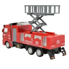 Fire Rescue: Hasičské auto so zdvíhacím košom so zotrvačníkom 19cm obrázok 5