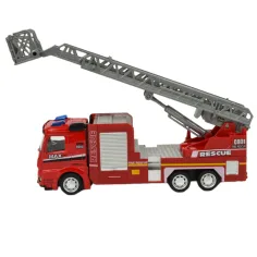 Fire Rescue: Hasičské auto so zotrvačníkom, svetlom a zvukom vo viacerých verziách 19cm 1ks obrázok 2