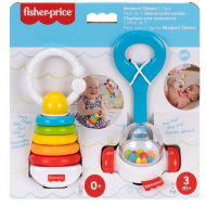 Fisher-Price: 2-dielna farebná sada hrkálok pre bábätká - Mattel