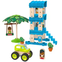 Fisher-Price: Wonder Makers pobrežný bungalov 35 dielna stavebnica - Mattel obrázok 3
