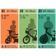Flappy 12” detský bicykel s košíkom a sedačkou pre bábiku v ružovo-bielej farbe - bicykel Dino Bikes obrázok 4