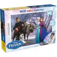 Frozen Zábava a hudba 2 v 1 60-dielne maxi puzzle a omaľovánka 70x50 cm – Lisciani
