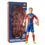 Futbalová akčná figúrka, 20 cm – Barcelona, F. De Jong v drese číslo 21