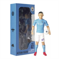Futbalová akčná figúrka, 20 cm - Manchester City, Foden v drese číslo 47