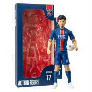 Futbalová akčná figúrka, 20 cm - PSG, Vitinha v drese s číslom 17