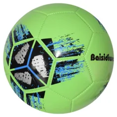 Futbalová lopta s umelej kože s krížovým vzorom 23 cm obrázok 8