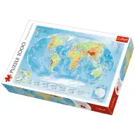 Fyzická mapa Zeme 1000 ks puzzle - Trefl