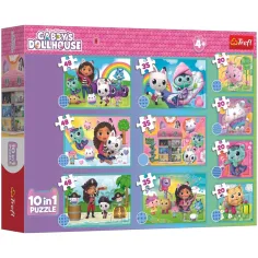 Gabi bábkový domček 10v1 puzzle set - Trefl obrázok 1