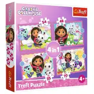 Gábinin kúzelný domček 4v1 puzzle - Trefl