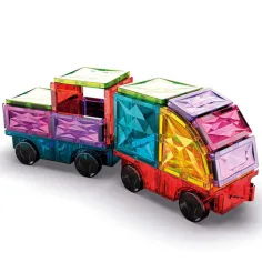 Geomag: Magnetic Tiles Gems vozidlá magnetická stavebnica, 24 ks obrázok 2