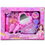 Girls  set krásy so svietiacim zrkadlom