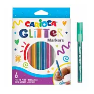 Glitrové fixky, 6 dielny set - Carioca