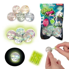 Glow N Fun svietiace skákacie gumené lopty 5ks set obrázok 1