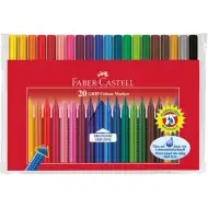 Grip farebné fixky zmývacie 20 kusový set - Faber-Castell