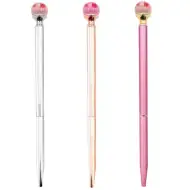 Guľôčkové pero so skleneným guľôčkovým koncom, so sušenými kvetmi v rôznych verziách 1ks