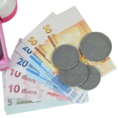 Happy Shopping: Elektronická bielo-ružová pokladňa so zvukom a príslušenstvom 22,5 x 17cm obrázok 4