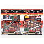 Hasičská herná súprava s vozidlami a doplnkami, dva druhy