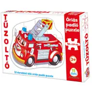 Hašičské auto obrovské podlahové puzzle 12 dielny set