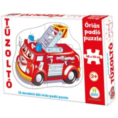 Hasičské auto obrovský podlahový puzzle 12ks