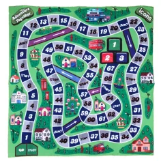 Hasičské auto spoločenská hra, koberec na hru 70x70 cm obrázok 2