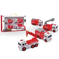 Hasičské vozidlá 4 dielny set