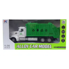Heavy Duty Truck: Kovový model nákladného auta na zber odpadu s otvárateľnými dverami 1/36 obrázok 2