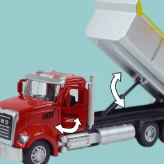 Heavy Duty Truck: Kovový model sklápača s otvárateľnými dveram 1/36 obrázok 6