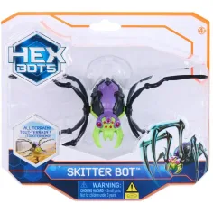 Hex Bots: Skitter Bot interaktív robotický pavúk – zeleno-fialový - Spin Master obrázok 1