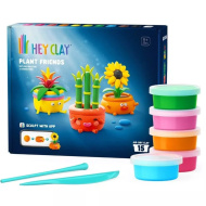 Hey Clay: Kreatívna plastelínová sada pre milovníkov rastlín – 15-dielna sada