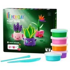 Hey Clay: Plant Folks figúrky rastlín z modelovacej hmoty – 15 ks set
