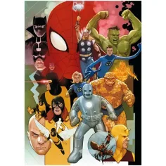 High Quality Collection: Marvel superhrdinovia 80´ roky 1000 dielne HQC puzzle 69x50cm - Clementoni obrázok 2