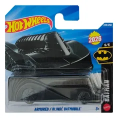 Hot Wheels: Armored Batmobile čierne autíčko 1/64 - Mattel