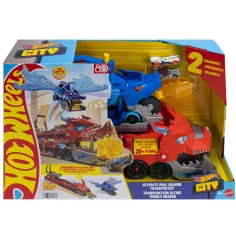 Hot Wheels City: Drakobijú autotransportér - Mattel