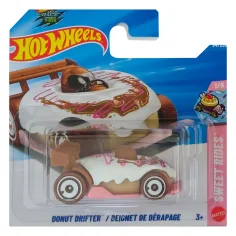 Hot Wheels: Donut Drifter biele autíčko 1/64 - Mattel