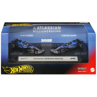 Hot Wheels F1 autíčky 2-balenie - Williams: Sainz + Albon - Mattel